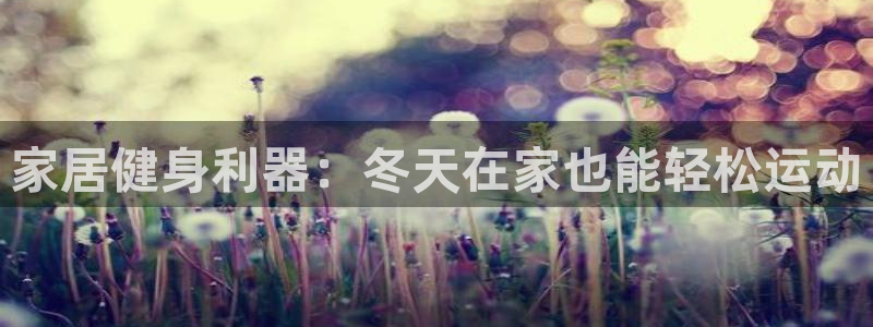 意昂体育3开户：家居健身利器：冬天在家也能轻松运动