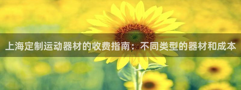 意昂体育3平台APP：上海定制运动器材的收费指南：不