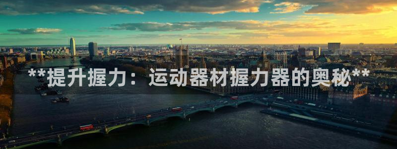 意昂3集团简介：**提升握力：运动器材握力器的奥秘*