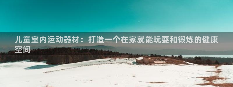 意昂体育3软件：儿童室内运动器材：打造一个在家就能玩